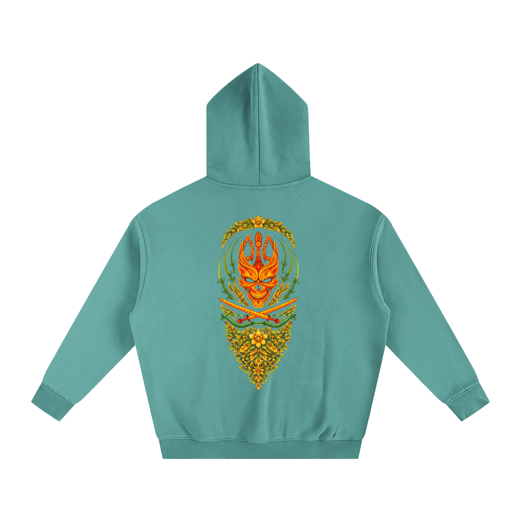 OPEN YOUR MIND / GREEN EDITION Oversized Fleeced Hoodie