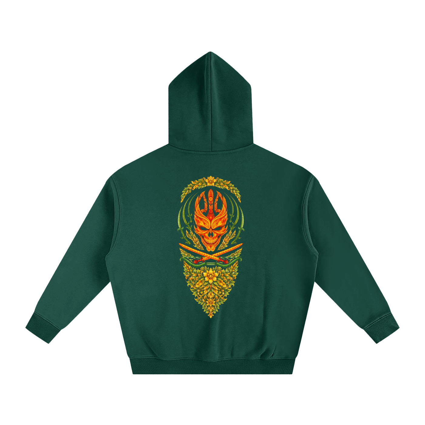 OPEN YOUR MIND / GREEN EDITION Oversized Fleeced Hoodie