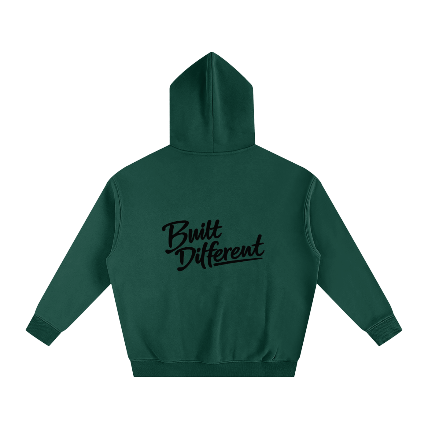 Built Different Oversize Fleeced Hoodie